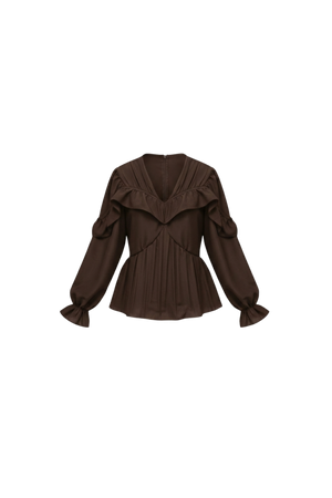 Samara Top Chocolate Silk