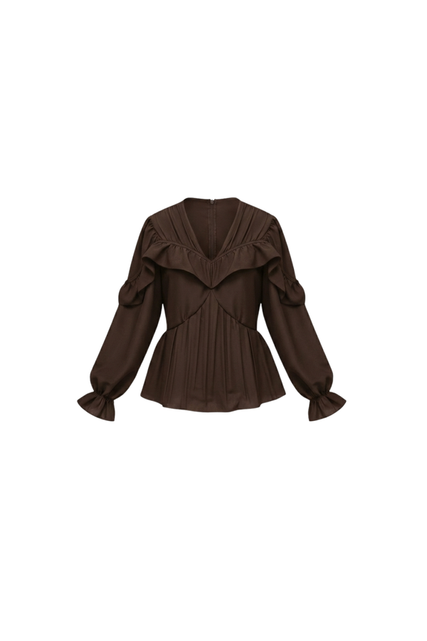 Samara Top Chocolate Silk