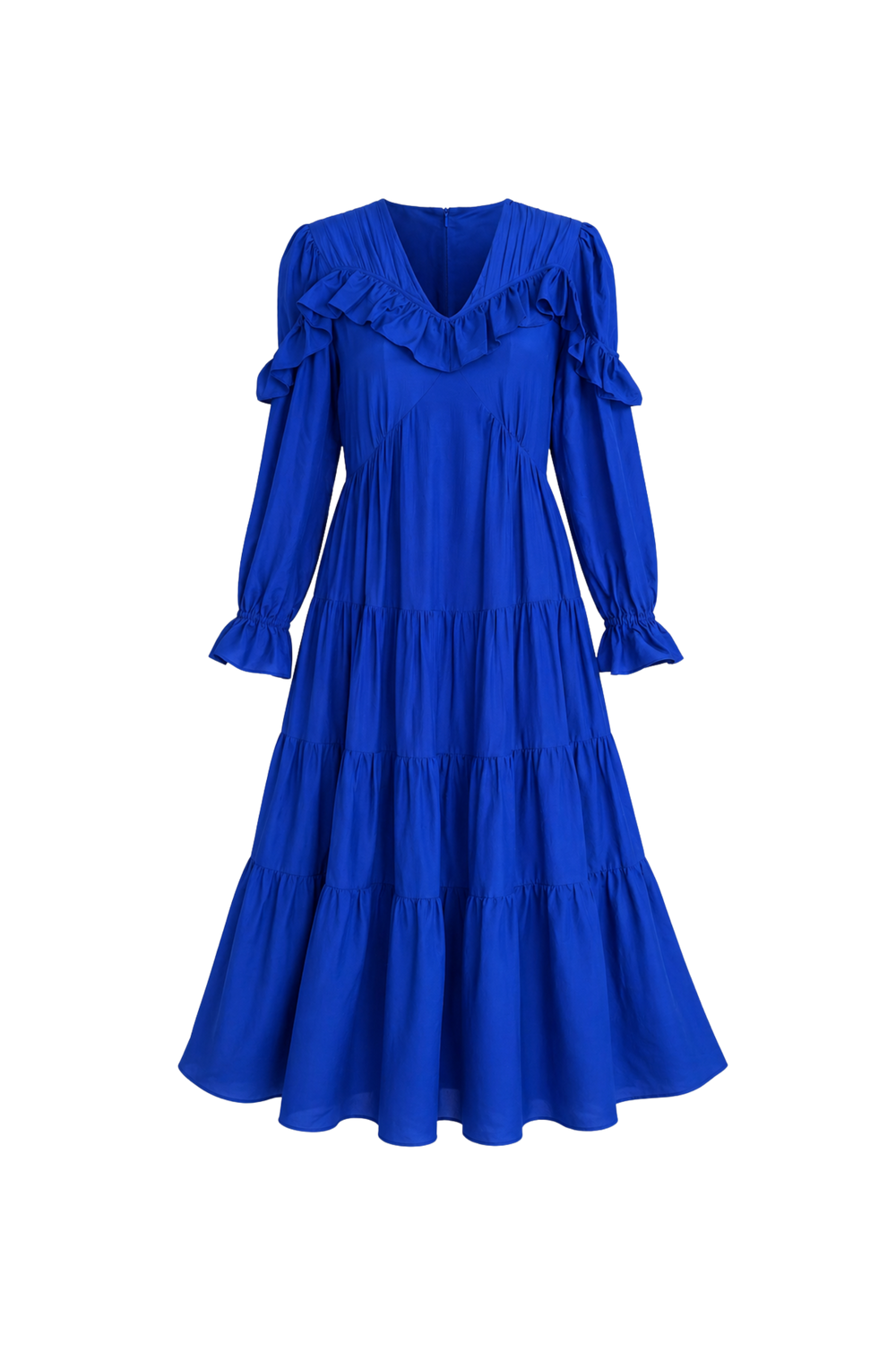 Samara Maxi dress Cobalt Silk