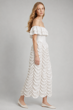 Ruth Maxi Dress Cloud Silk, view 2