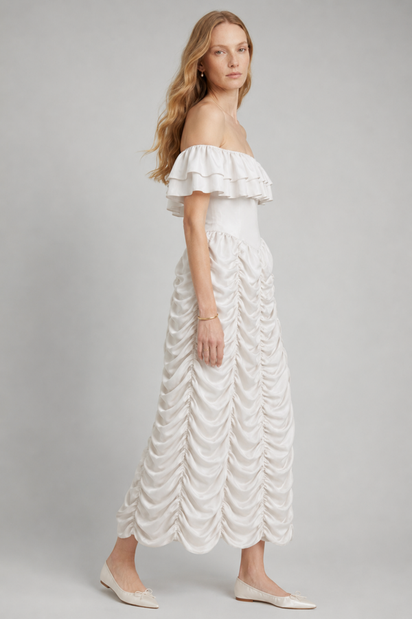 Ruth Maxi Dress Cloud Silk, view 2