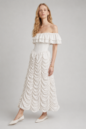 Ruth Maxi Dress Cloud Silk, view 6