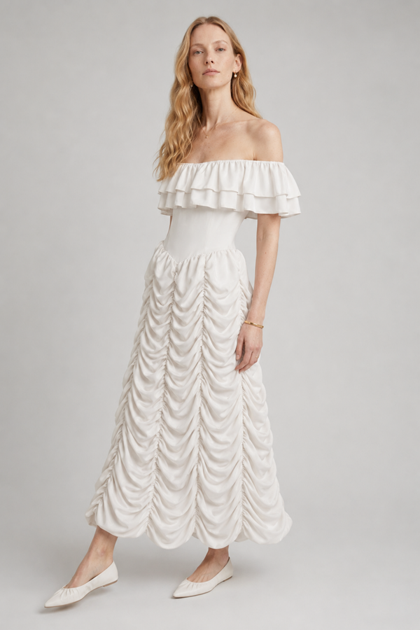 Ruth Maxi Dress Cloud Silk, view 6