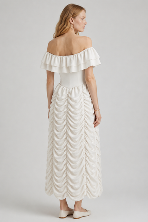 Ruth Maxi Dress Cloud Silk, view 4