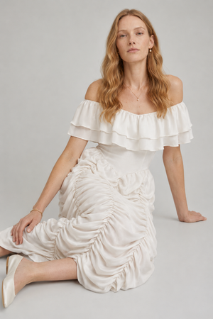 Ruth Maxi Dress Cloud Silk, view 5