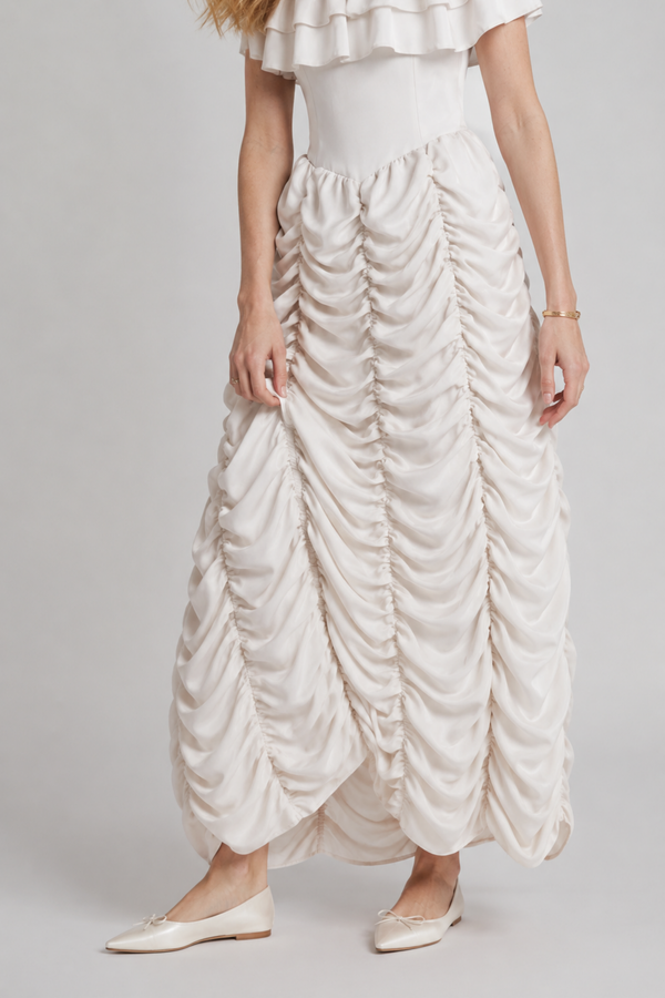 Ruth Maxi Dress Cloud Silk, view 8