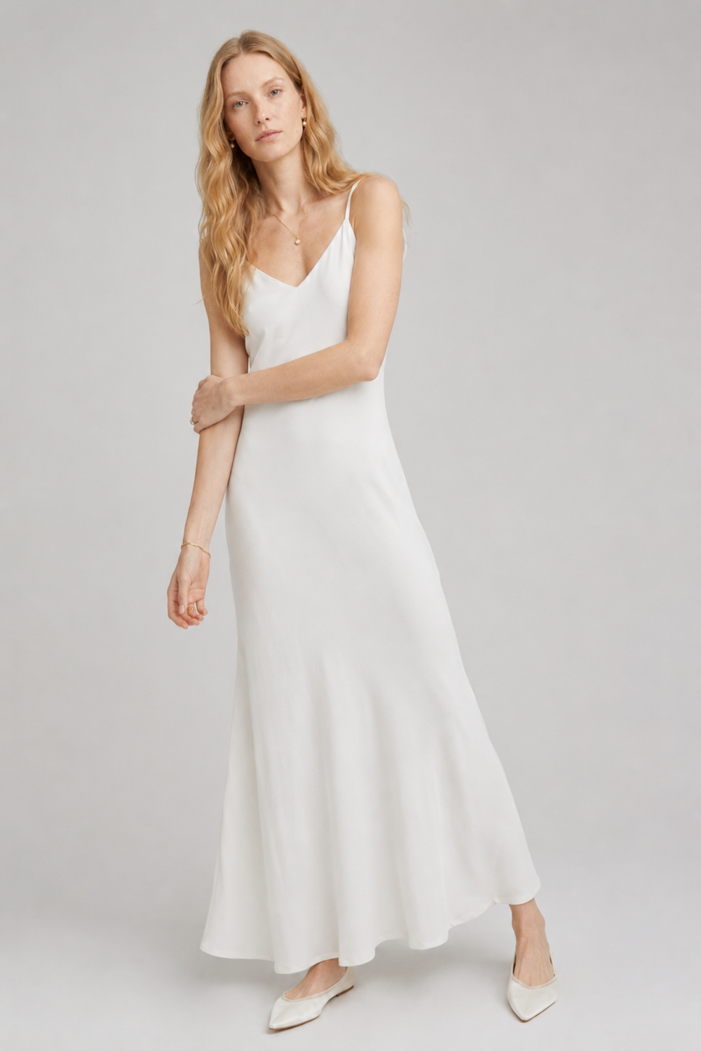 Vikki Maxi Dress Cloud Silk, view 2