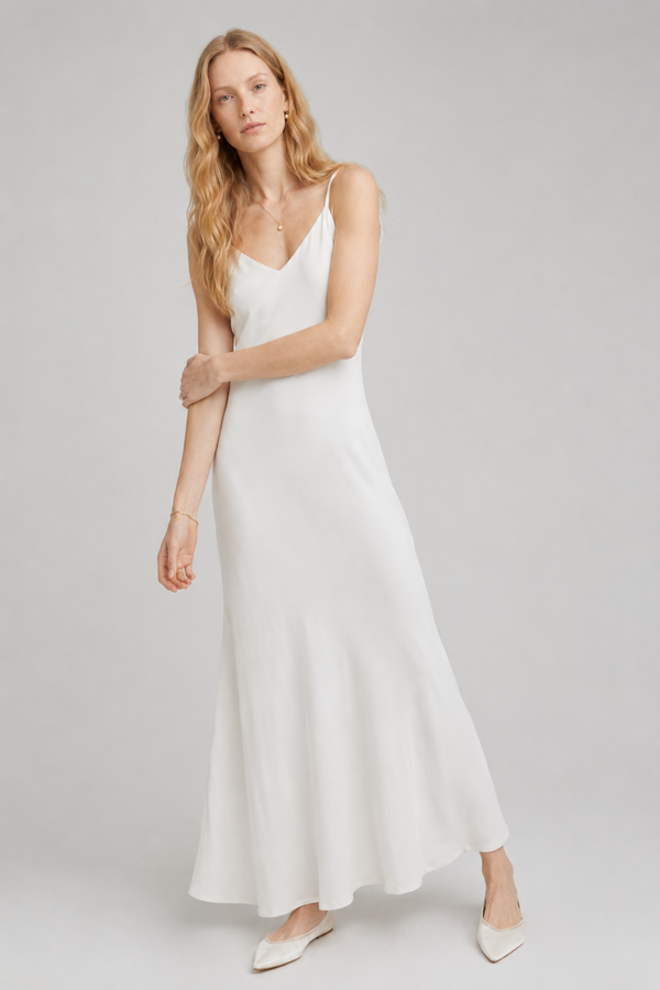 Vikki Maxi Dress Cloud Silk, view 3