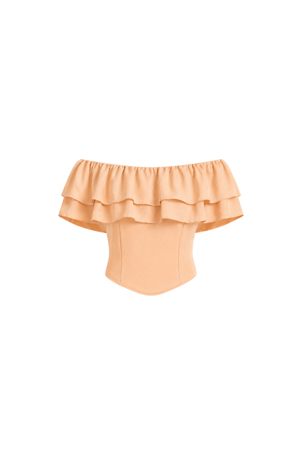 Ruth Top Peach Silk