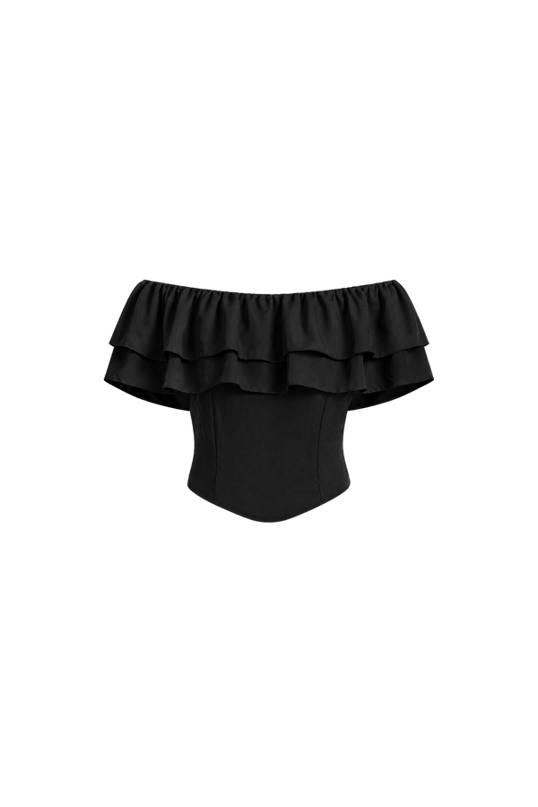 Ruth Top Carbon Silk