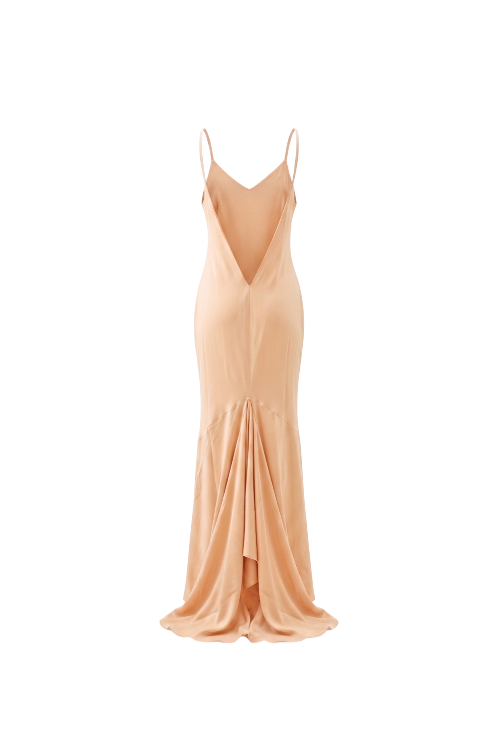 Vikki Maxi Dress Peach Silk