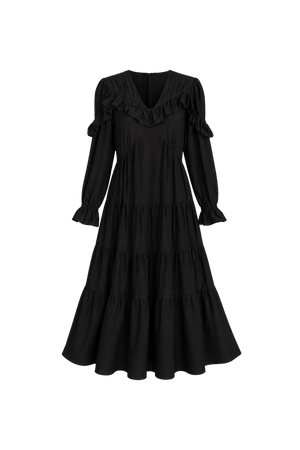 Samara Maxi dress Carbon Silk