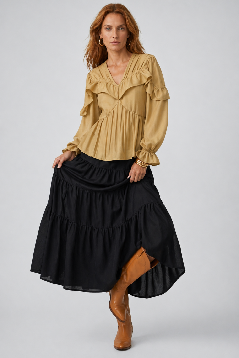Samara Skirt Carbon Silk